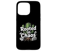 Carcasa para iPhone 15 Pro MAX Rooted in Chaos Funny Cactus Gardener Graphic