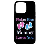 Carcasa para iPhone 15 Pro MAX Rosa o Azul MommyLoves You bebé niña o niño próximamente