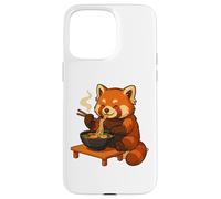 Carcasa para iPhone 15 Pro MAX Roter Panda Mit Nudeln Ramen Kawaii Roter Panda
