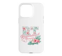 Carcasa para iPhone 15 Pro MAX RT Tropical Flowers Terapeuta respiratorio Aloha Summer Girl