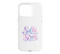 Carcasa para iPhone 15 Pro MAX Salty Siren Mermaid Lover Beach Coastal Ocean Cute Mermaid