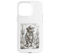 Carcasa para iPhone 15 Pro MAX Salvaje Oeste Armadillo Forajido con Lazo