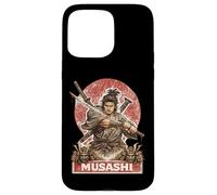 Carcasa para iPhone 15 Pro MAX Samurai Warrior Musashi, Luchador de Espadas japonés