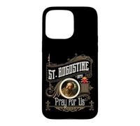 Carcasa para iPhone 15 Pro MAX San Agustín de Hipopótamo Orar por Nosotros Ciudad Católico