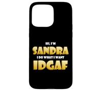 Carcasa para iPhone 15 Pro MAX Sandra Joke Idgaf Meme Cute Halloween Costume For Sandras