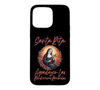 Carcasa para iPhone 15 Pro MAX Santa Rita de Cascia agradezco Las bendiciones recibidas