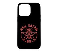Carcasa para iPhone 15 Pro MAX Satanismo Satánico Oculto Hail Satanás 666