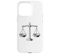 Carcasa para iPhone 15 Pro MAX Scales of Justice Libra Star Sign Legal Gift Abogado Juez