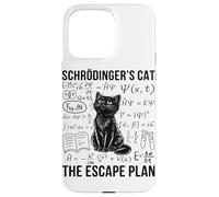 Carcasa para iPhone 15 Pro MAX Schrodinger Cat Escape Plan Mecánica cuántica Física