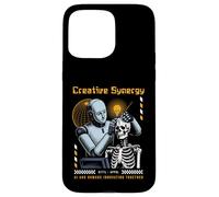 Carcasa para iPhone 15 Pro MAX Sci Fi Creative Synergy AI Humanos innovando Juntos