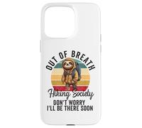 Carcasa para iPhone 15 Pro MAX Senderismo Sin Aliento Sociedad para Hombres Mujeres Caminante Naturaleza Amor