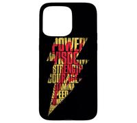 Carcasa para iPhone 15 Pro MAX Shazam! Movie Shazam Lightning Text