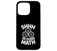 Carcasa para iPhone 15 Pro MAX Shhh Estoy Haciendo Matemáticas Divertido Levantamiento Dicho