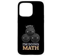 Carcasa para iPhone 15 Pro MAX Shhh I'm Doing Matemáticas Fitness Levantamiento de Pesas Entrenamiento de Entrenamiento