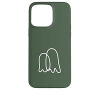 Carcasa para iPhone 15 Pro MAX Simple Modern Two Ghosts Outline - Verde Salvia