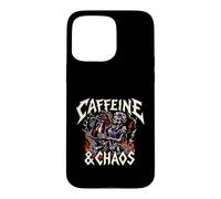 Carcasa para iPhone 15 Pro MAX Skeleton Nurse Caffeine & Chaos Night Shift