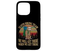 Carcasa para iPhone 15 Pro MAX Sloth Hiking Team We Will Get There When We Get There Shirt