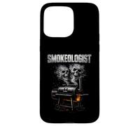 Carcasa para iPhone 15 Pro MAX Smokeologist Funny BBQ Smoker Pitmaster Grill Master Humor