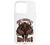 Carcasa para iPhone 15 Pro MAX Sobreviví Six Seven Ahora Im 8 8th Birthday 67 Meme Boys