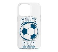 Carcasa para iPhone 15 Pro MAX Soccer Coach Dad Like a Regular Dad but Way Cooler Soccer