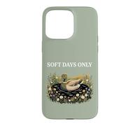 Carcasa para iPhone 15 Pro MAX Soft Days Only Cute Duck Pond Cozy Nature Cottagecore Calma