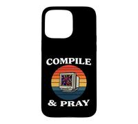 Carcasa para iPhone 15 Pro MAX Software Developer Compile & Pray Retro Coder