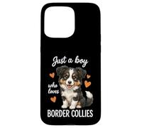 Carcasa para iPhone 15 Pro MAX Solo un Chico Que ama a los Border Collies