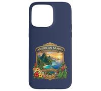 Carcasa para iPhone 15 Pro MAX Souvenir de la Isla del Pacífico Sur del Parque Nacional Sam