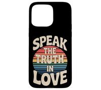 Carcasa para iPhone 15 Pro MAX Speak The Truth In Love Amable honestidad fe |-