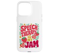 Carcasa para iPhone 15 Pro MAX Speech Therapy is My Jam Boho Floral | SLP Speech Therapist