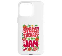 Carcasa para iPhone 15 Pro MAX Speech Therapy is My Jam Boho Floral SLP Speech Therapist