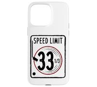 Carcasa para iPhone 15 Pro MAX Speed Limit 33 1/3 RPM Vinyl Registro Álbum de Música DJ