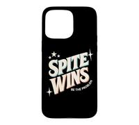 Carcasa para iPhone 15 Pro MAX Spite Wins Be The Problem Funny Sarcastic Retro Cita Humor