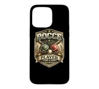 Carcasa para iPhone 15 Pro MAX Squadra Italiana di giocatori di Bocce retrò Bocce Player