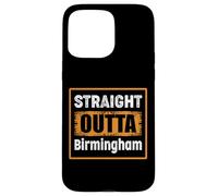 Carcasa para iPhone 15 Pro MAX Straight Outta Birmingham Alabama USA Retro Envejecido