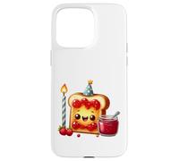 Carcasa para iPhone 15 Pro MAX Sudadera con Comida para Celebrar la Fiesta Kawaii Toast Jam
