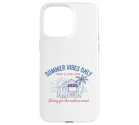 Carcasa para iPhone 15 Pro MAX Summer Vibes Only Surf Sun Cove Beach Vacaciones