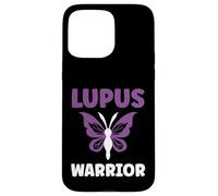 Carcasa para iPhone 15 Pro MAX Survivor Fighter Purple Support Awareness Warrior Lupus