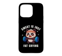 Carcasa para iPhone 15 Pro MAX Sweat Is Just Fat Crying Panda Gym Workout