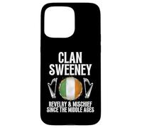 Carcasa para iPhone 15 Pro MAX Sweeney Apellido Irlandés Apellido Heráldico Celta Clan