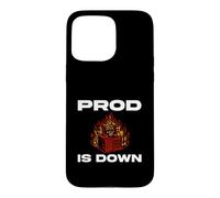 Carcasa para iPhone 15 Pro MAX SysAdmin Prod Is Down Server On Fire Devops Tech Humor