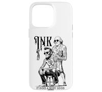 Carcasa para iPhone 15 Pro MAX Tatuaje Lincoln Washington Tinta Divertida entintada Hace Bien un Cuerpo