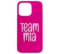 Carcasa para iPhone 15 Pro MAX Team MIA Girls Nombre Deportes Hija Nieta Mamá