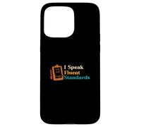 Carcasa para iPhone 15 Pro MAX Técnico Divertido de Control de Calidad I Speak Fluent Standards