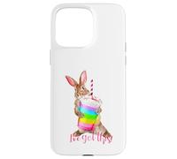 Carcasa para iPhone 15 Pro MAX Tengo Esta Linda Bebida de batido con Forma de arcoíris con Forma de Conejito Que es motivadora