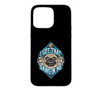 Carcasa para iPhone 15 Pro MAX Tengo un Amigo en mí, Divertido Meme para Amantes de los Perros Pug