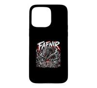 Carcasa para iPhone 15 Pro MAX Tesoro de Runa vikinga dragón nórdico Fafnir