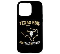Carcasa para iPhone 15 Pro MAX Texas BBQ Just Salt and Pepper Auténtica Parrilla Pitmaster