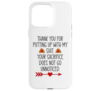 Carcasa para iPhone 15 Pro MAX Thank You for Putting Up with My Shit Work Funny Coworker