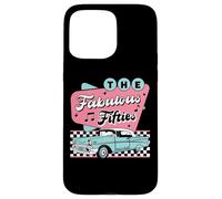 Carcasa para iPhone 15 Pro MAX The Fifties 1950s Car Music Checkerboard Rockabilly Sock Hop
